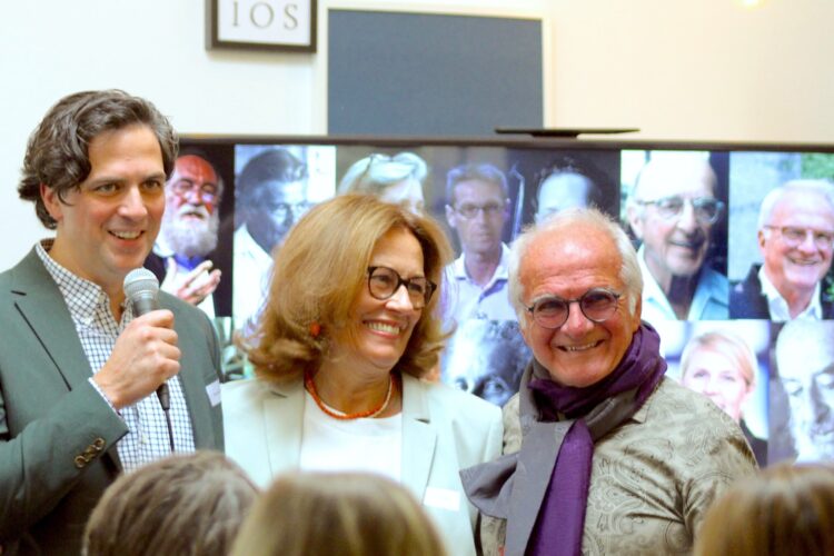 Vera Schley, Professor Schley und Johannes Schley beim IOS OE Jubiläum 2024